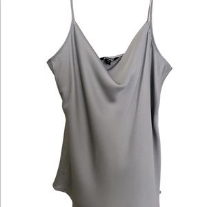 Women’s Express Satin Cami Top Light Gray Size Large